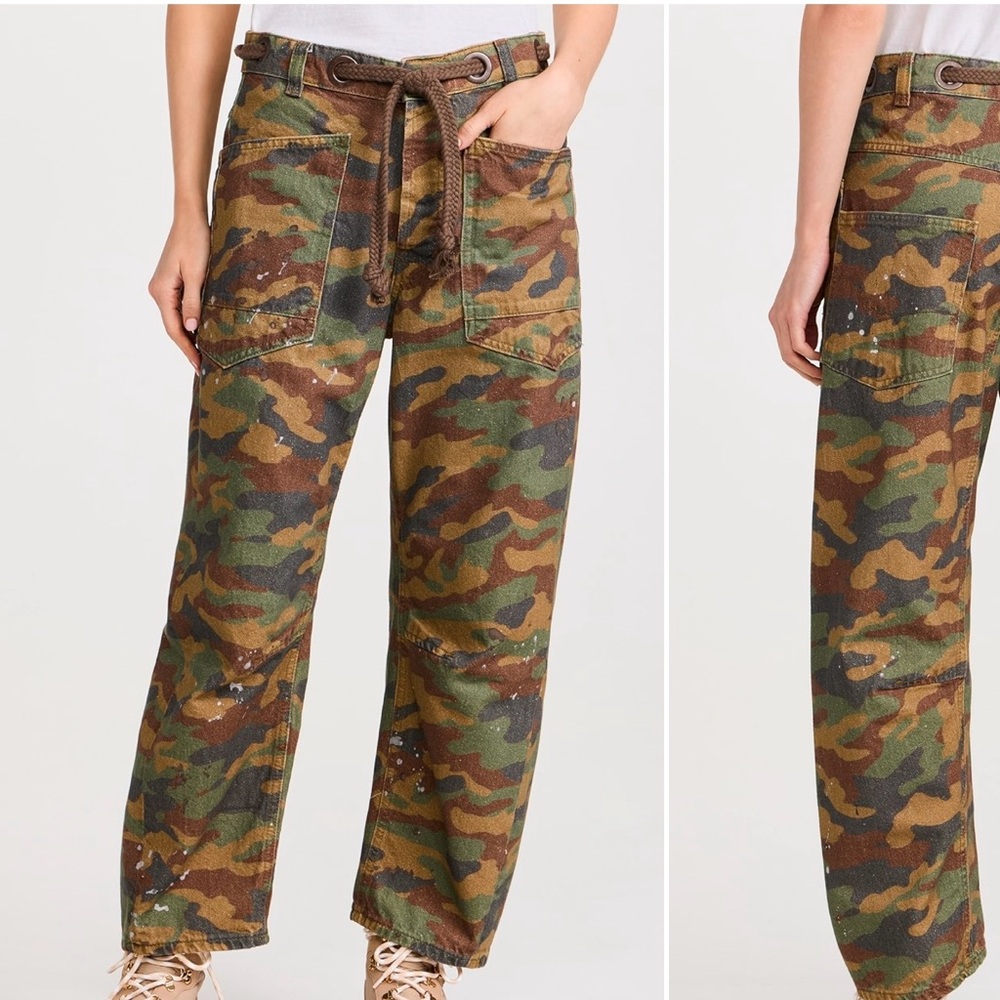 We the free camo barrel jeans
